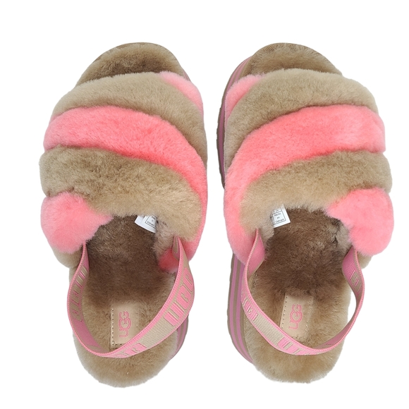 UGG Disco Stripe Platform Slide Slippers 1120875 Size 7 NWOB - Picture 7 of 15